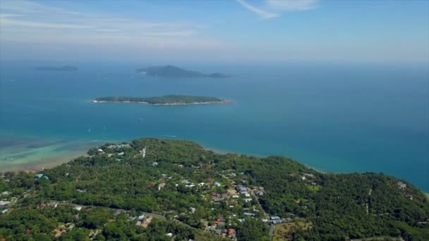 Phuket ilha buddha montanha pôr-do-sol panorama 4k tempo lapso tailandês — Vídeo de Stock