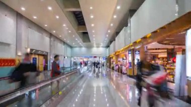 Taipei city Alışveriş panorama 4 k Çin kalabalık