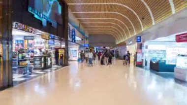 Taipei city Alışveriş panorama 4 k Çin kalabalık