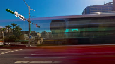 Gün zaman Taipei Rating cityscape panorama. 4 k görüntüleri Çin