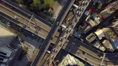 Gün zaman Taipei Rating cityscape panorama. 4 k görüntüleri Çin