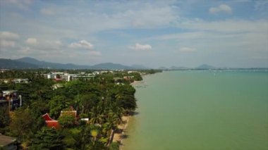 Phuket Adası Buda dağ günbatımı panorama 4k zaman atlamalı Tayland