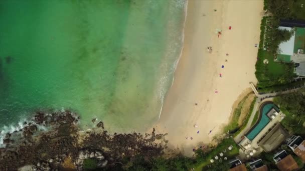 Plano Panorámico Famosa Playa Turística Phuket Island Imágenes — Vídeos de Stock