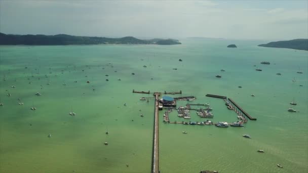 Isla James Bond Atardecer Phang Nga Phuket Tailandia — Vídeos de Stock