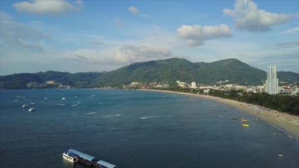 Phuket island Buddy panoramą zachód 4k time lapse Tajlandia — Wideo stockowe