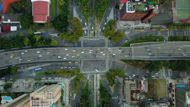 日時間台北交通都市景観パノラマ 映像中国 — ストック動画