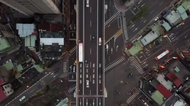 日時間台北交通都市景観パノラマ 映像中国 — ストック動画