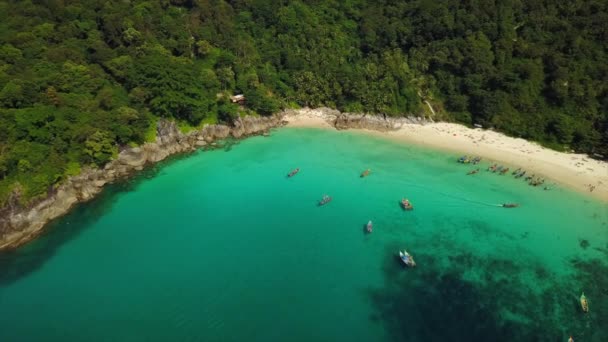 James Bond Island Bei Untergang Phang Nga Phuket Thailand — Stockvideo