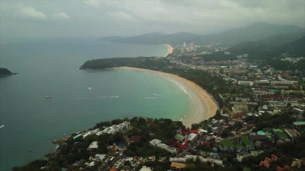 Phuket ostrov buddha mountain zániku panorama 4k time lapse Thajsko — Stock video