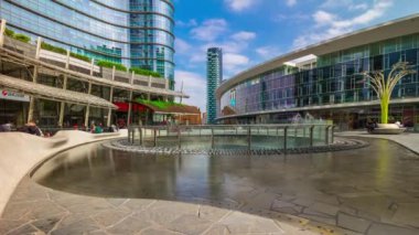 Milan şehir sokak panorama kalabalık 