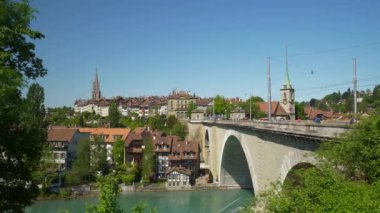 4 k Bern görüntüleri cityscape panorama, İsviçre  