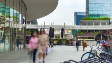 Milan şehir sokak panorama kalabalık 