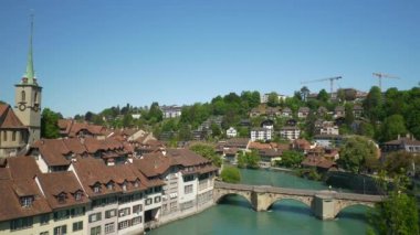 4 k Bern görüntüleri cityscape panorama, İsviçre  