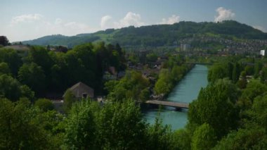 4 k Bern görüntüleri cityscape panorama, İsviçre  