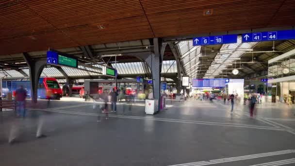 Zürich hauptbahnhof — Stockvideo