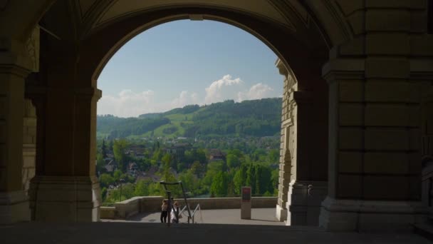 Imágenes Del Panorama Urbano Berna Suiza — Vídeos de Stock