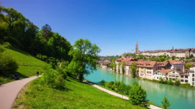 4 k Bern görüntüleri cityscape panorama, İsviçre  