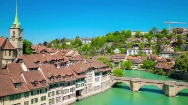 4 k Bern görüntüleri cityscape panorama, İsviçre  