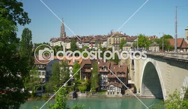 4 k Bern görüntüleri cityscape panorama, İsviçre  
