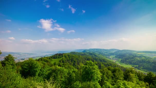 Zúrich paisaje urbano panorama — Vídeo de stock