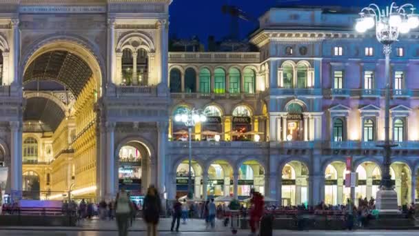 Sommertag Mailand stadt verkehr straße panorama 4k zeitraffer italien — Stockvideo