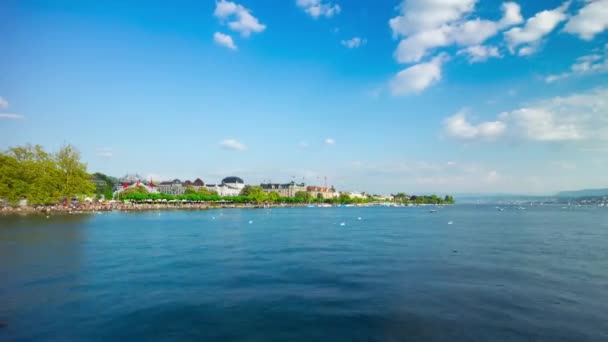 Zurich stadsbilden panorama — Stockvideo