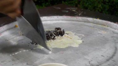 Pukhet Ulusal sokak yemekleri yakın 4 k görüntüleri Çin