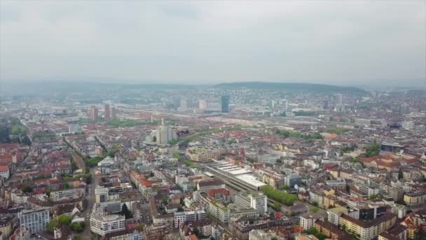 Filmmaterial Vom Zürcher Stadtpanorama Schweiz — Stockvideo