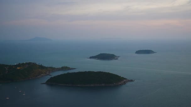 James Bond Adası Nda Günbatımı Phang Nga Phuket Tayland — Stok video