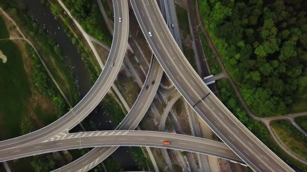 映像のチューリッヒ一日の時間橋パノラマ スイス — ストック動画