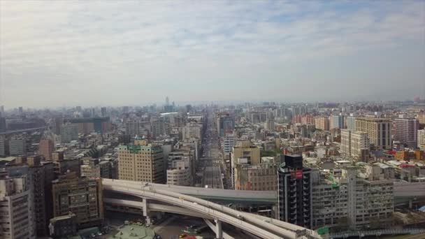 Hora Dia Taipei Panorama Paisagem Urbana Imagens China — Vídeo de Stock