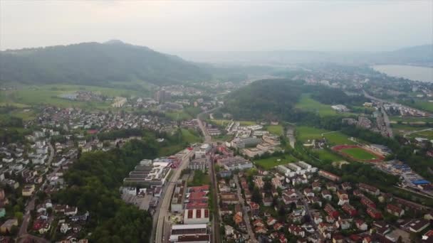 Imágenes Del Panorama Urbano Zurich Suiza — Vídeo de stock