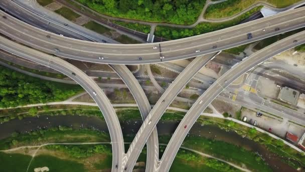 Beelden Van Zürich Dag Tijd Brug Panorama Zwitserland — Stockvideo