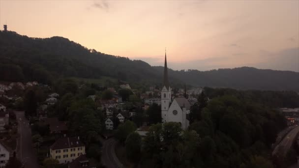Beelden Van Zürich Stadsgezicht Panorama Zwitserland — Stockvideo