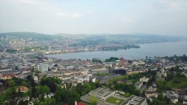 Felvételeket Zürichi Városkép Panorama Svájc — Stock videók