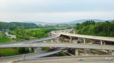 4 k görüntüleri, Zürih gün zaman köprü panorama, İsviçre  