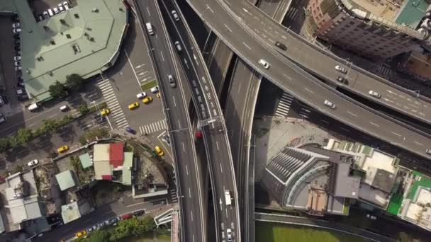 Taipei Cityscape Traffic Panorama Footage China — Stock Video