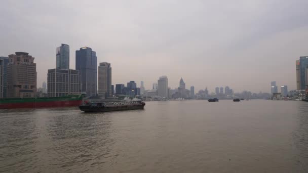 上海城市景观航空全景4K中国 — 图库视频影像
