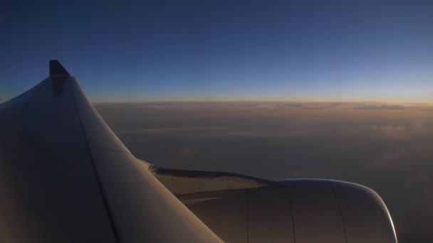 広州上素晴らしい飛行機飛行映像 — ストック動画