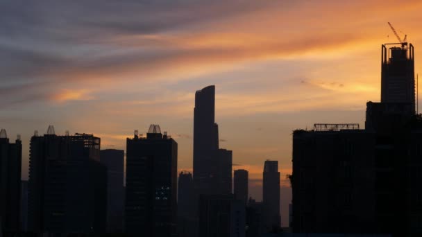 Noite Guangzhou Cityscape Panorama Aéreo Timelapse Imagens China — Vídeo de Stock