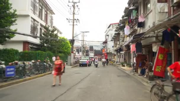 Calles Diurnas Shanghai Timelapse Metraje China — Vídeo de stock