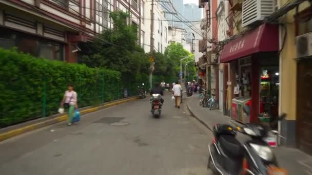 Nap Idő Utcáin Shanghai Timelapse Felvételeket Kína — Stock videók