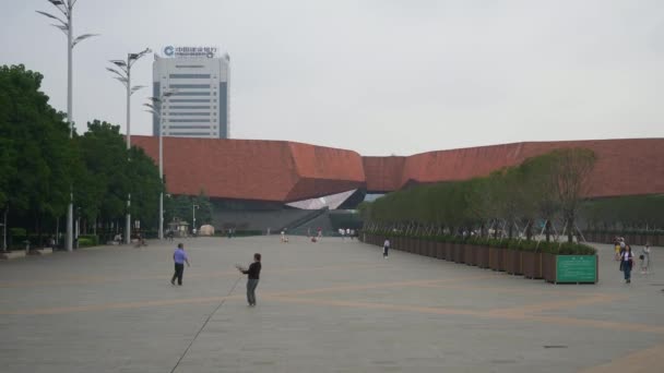 Wuhan caminar bahía puente panorama — Vídeo de stock