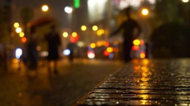 Görüntüleri peopl yürüme Wuhan city, Çin