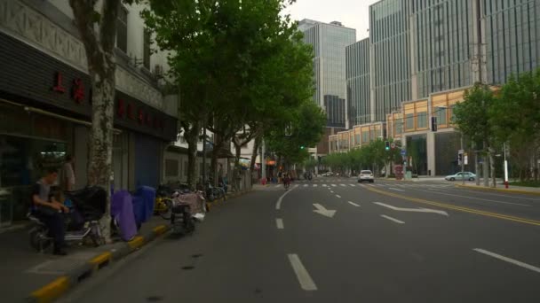 Dag Tijd Straten Van Shanghai Timelapse Beelden China — Stockvideo