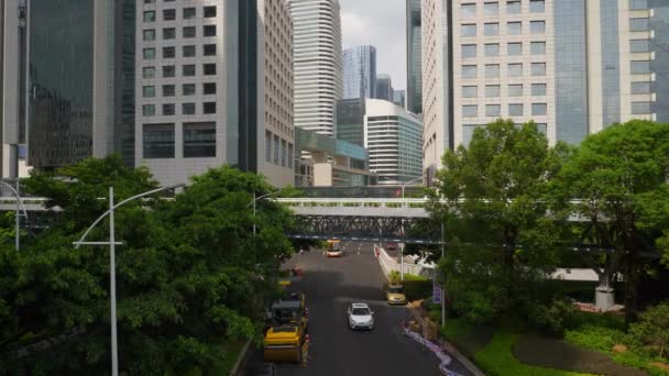 Guangzhou Stadtbild Verkehr Luftbild Filmmaterial China — Stockvideo