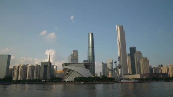 Den Čas Guangzhou Panoráma Letecké Panorama Timelapse Záběry Čína — Stock video