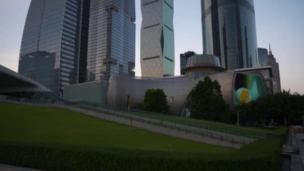 Hora Del Día Guangzhou Paisaje Urbano Panorama Aéreo Timelapse Metraje — Vídeos de Stock