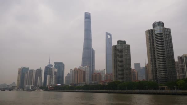 Shanghai Cityscape Εναέρια Πανόραμα Κίνα — Αρχείο Βίντεο