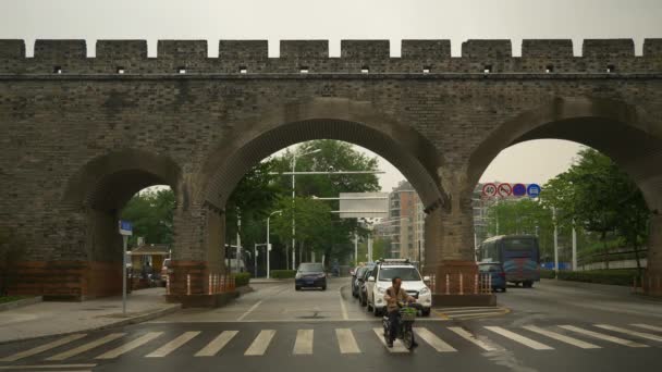 Imágenes Del Tráfico Ciudad Wuhan China — Vídeo de stock